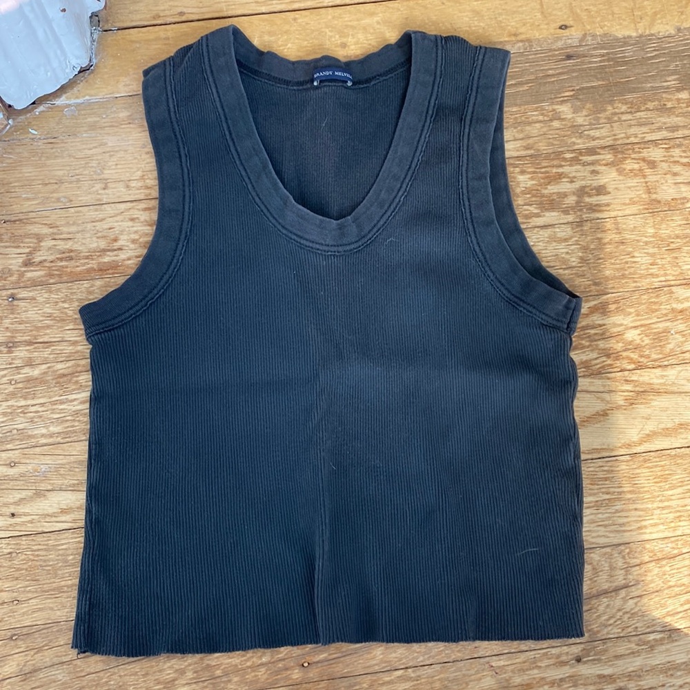 black tank top